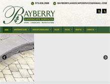 Tablet Screenshot of bayberrylandscapeservices.com
